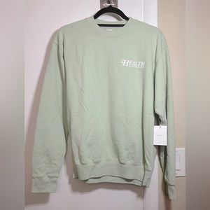 NWT Sporty & Health Mint Green Sweatshirt Crewneck Size Men XS or Women S